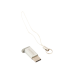 USB-адаптер Remax micro-type C, серебристый