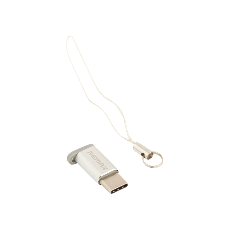 USB-адаптер Remax micro-type C, серебристый