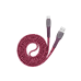 Type-C Cable Rivacase PS6102 RD12, nylon braided, 1.2M, Red
