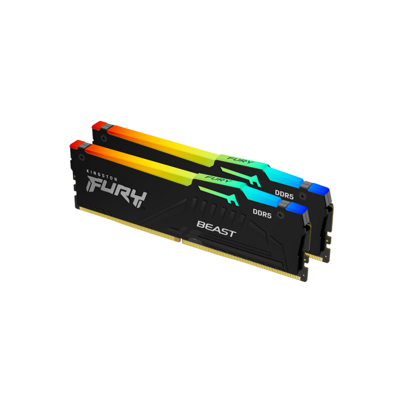 .16GB DDR5-6000MHz  Kingston FURY Beast RGB (Kit of 2x8GB) (KF560C36BBEAK2-16), CL36-38-38, 1.35V, AMD EXPO 1.0/