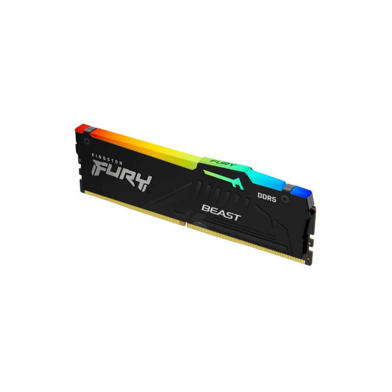..8GB DDR5-6000MHz Kingston FURY Beast RGB (KF560C30BBEA-8), CL30-36-36, 1.4V, AMD EXPO 1.0/Intel XMP 3.0, Black