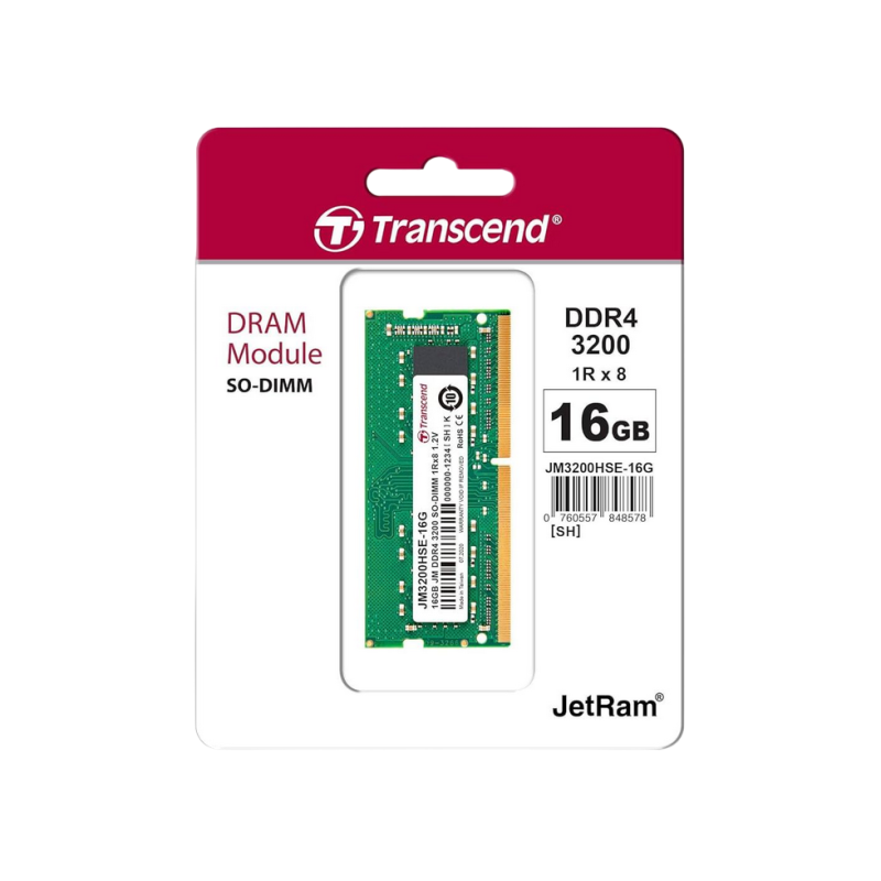 Оперативная память SODIMM DDR4 16GB Transcend PC25600
