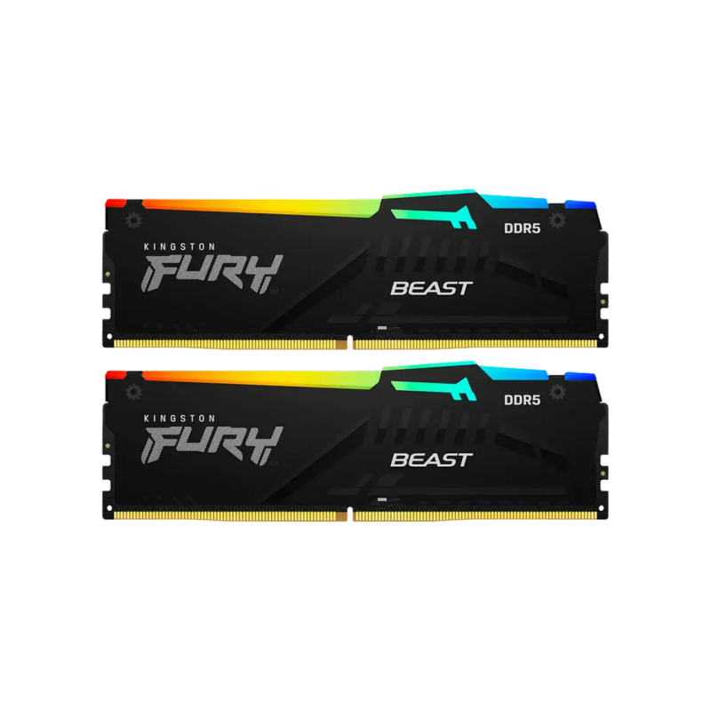 .32GB DDR5-6000MHz Kingston FURY Beast RGB (Kit of 2x16GB) (KF560C36BBE2AK2-32), CL36-44-44, 1.35V, AMD EXPO 1.0/