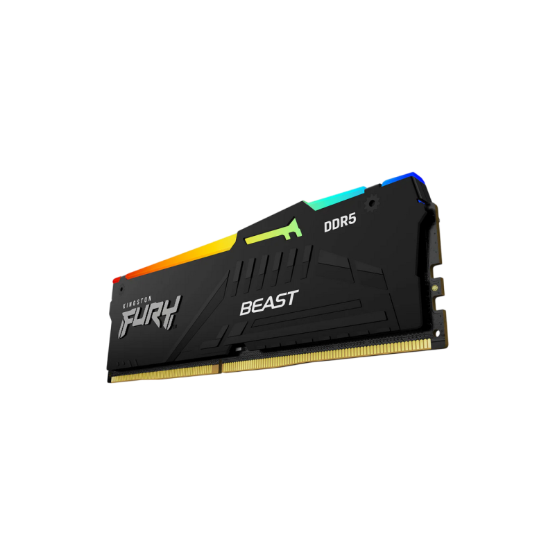 ..8GB DDR5-6000MHz Kingston FURY Beast RGB (KF560C30BBEA-8), CL30-36-36, 1.4V, AMD EXPO 1.0/Intel XMP 3.0, Black