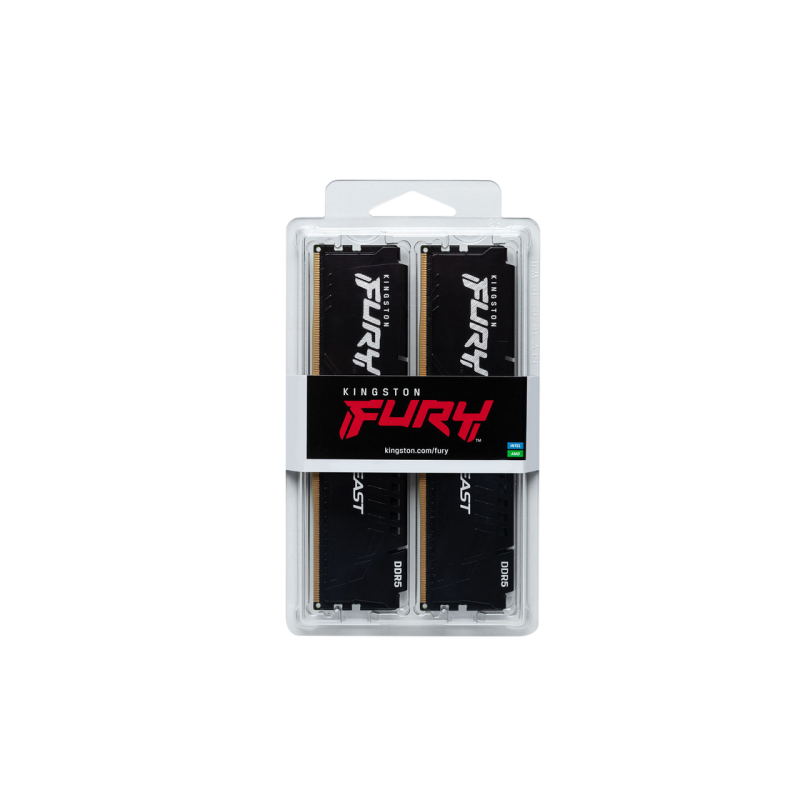 .32GB DDR5-6000MHz Kingston FURY Beast (Kit of 2x16GB) (KF560C36BBE2K2-32), CL36-44-44, 1.35V, AMD EXPO 1.1/Intel
