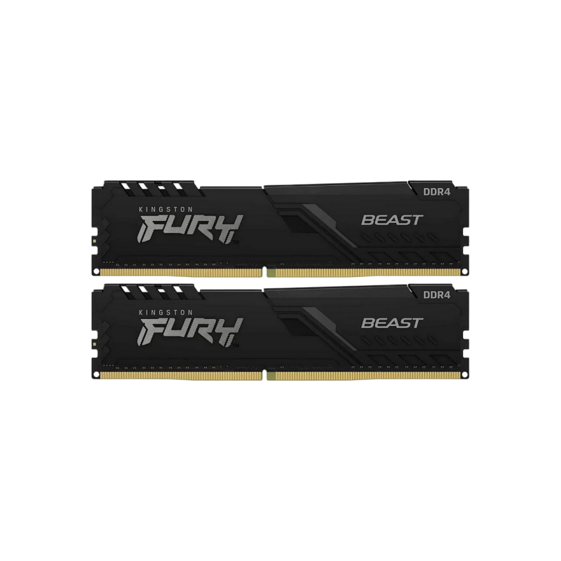 Memorie RAM 32GB (Kit of 2x16GB) DDR4-3200 Kingston Fury Beast WP, Black