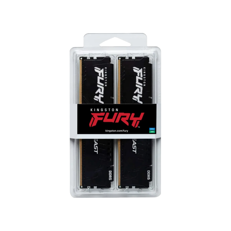 Memorie RAM 32GB (Kit of 2x16GB) DDR5-6000 Kingston Fury Beast DDR5 Expo, KF560C30BBEK2-32