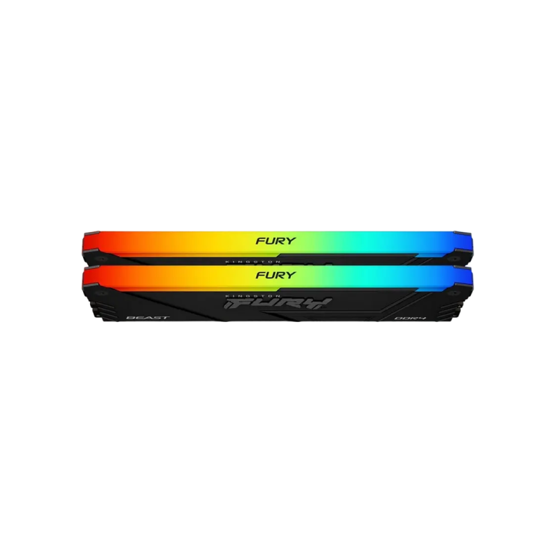 64GB DDR4-3600MHz Kingston FURY Beast RGB (Kit of 2x32GB) (KF436C18BB2AK2/64), CL18-22-22, 1.35V, Blk