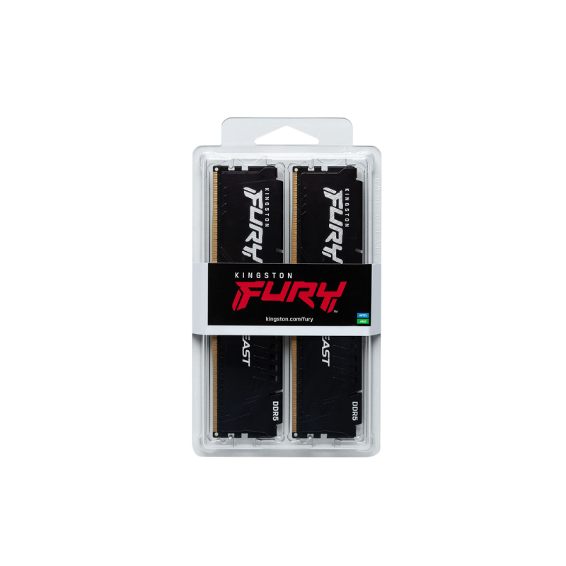 .16GB DDR5-6000MHz Kingston FURY Beast (Kit of 2x8GB) (KF560C36BBEK2-16), CL36-38-38, 1.35V, AMD EXPO 1.0/Intel