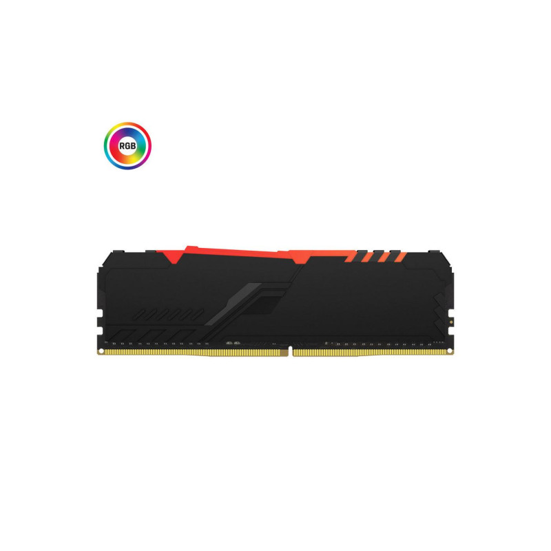 Memorie 16GB (Kit of 2x8GB) DDR4-3600 Kingston Fury Beast DDR4 RGB, Black