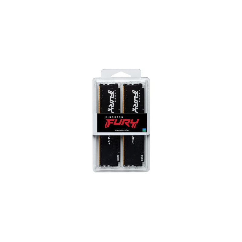 Оперативная память 16GB (Kit of 2x8GB) DDR5-5200 Kingston Fury Beast, KF552C40BBK2-16