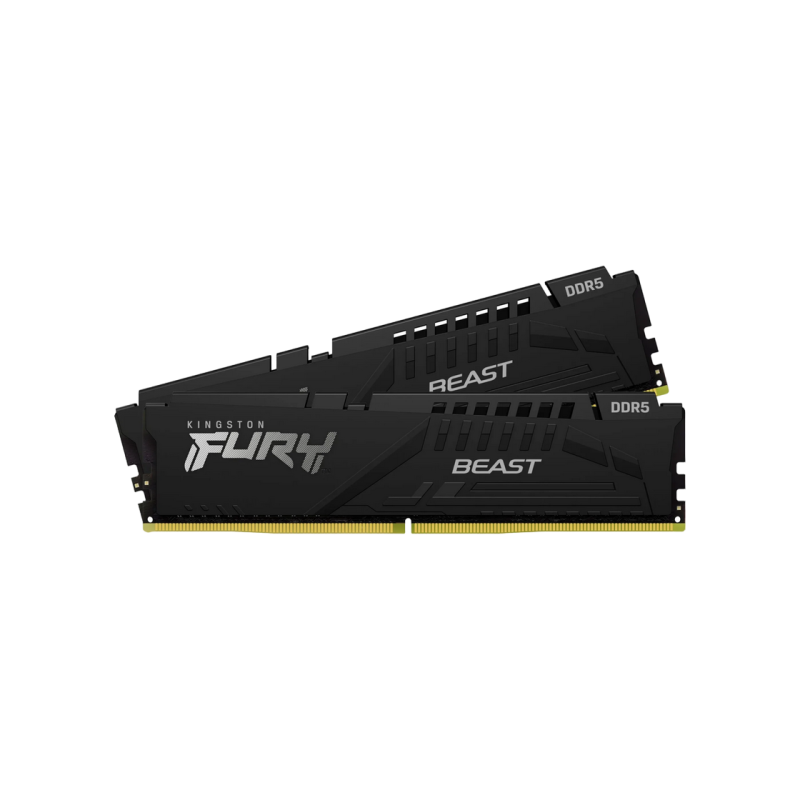 Memorie 64GB (Kit of 2x32GB) DDR5-6000 Kingston Fury Beast, KF560C40BBK2-64
