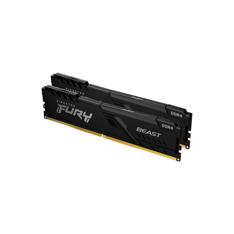 Memorie RAM 32GB (Kit of 2x16GB) DDR4-3200 Kingston Fury Beast WP, Black