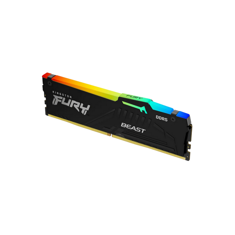 ..8GB DDR5-6000MHz  Kingston FURY Beast RGB (KF560C30BBEA-8), CL30-36-36, 1.4V, AMD EXPO 1.0/Intel XMP 3.0, Black