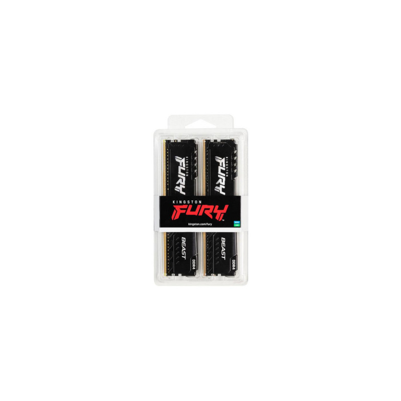 Память 32ГБ (комплект 2х16ГБ) DDR4-3200 Kingston Fury Beast, 132215