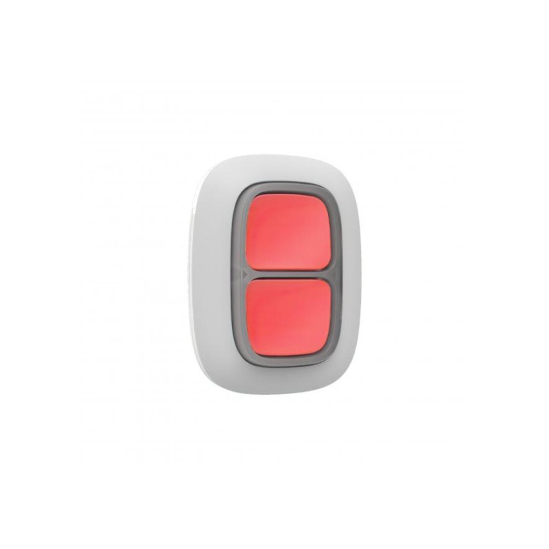 Беспроводная кнопка охранной сигнализации Ajax "DoubleButton", белая