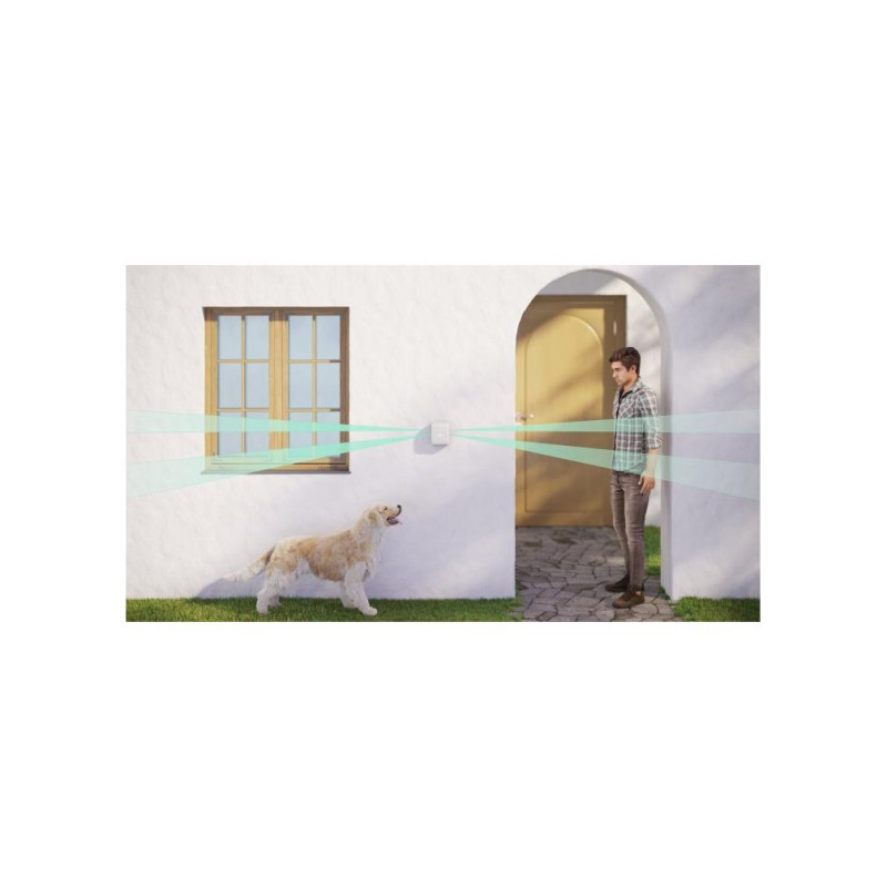 Ajax Outdoor Wireless Security Motion Detector "DualCurtain Outdoor", White