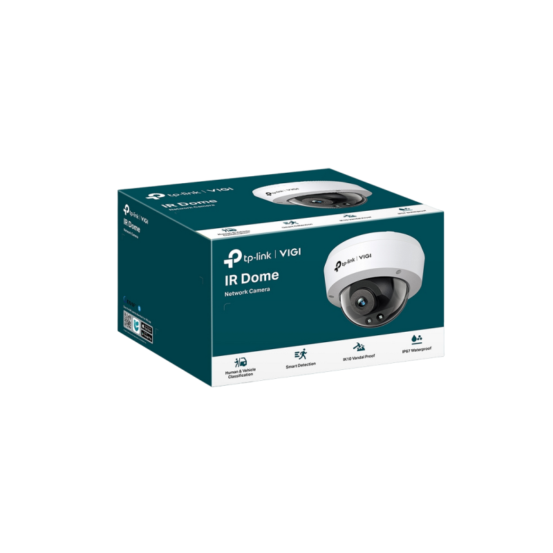 TP-Link "VIGI C240I", 2.8mm, 4MP, IR Dome Network Camera, IK10, IP67, PoE