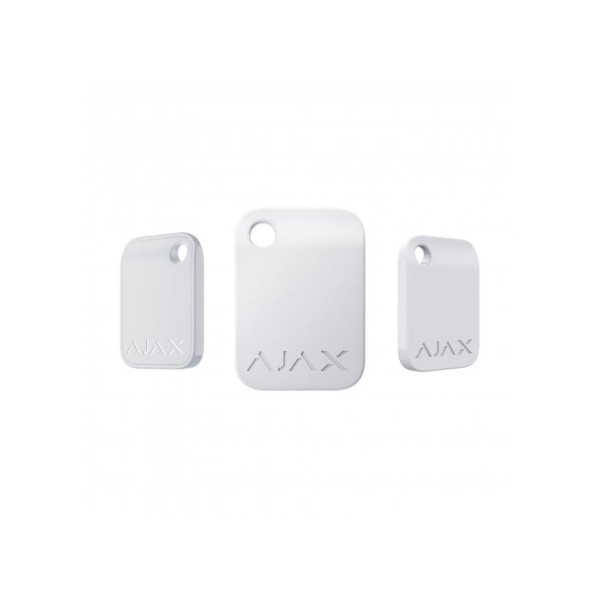 Ajax Encrypted Contactless Key Fob "Tag", White (3pcs)