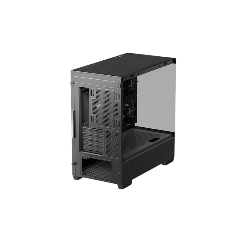 Case mATX Deepcool CG380, w/o PSU, 3x120mm, Front&Side TG, 2xUSB3.0, 1xUSB-C, 3x2.5", 2x3.5", Black