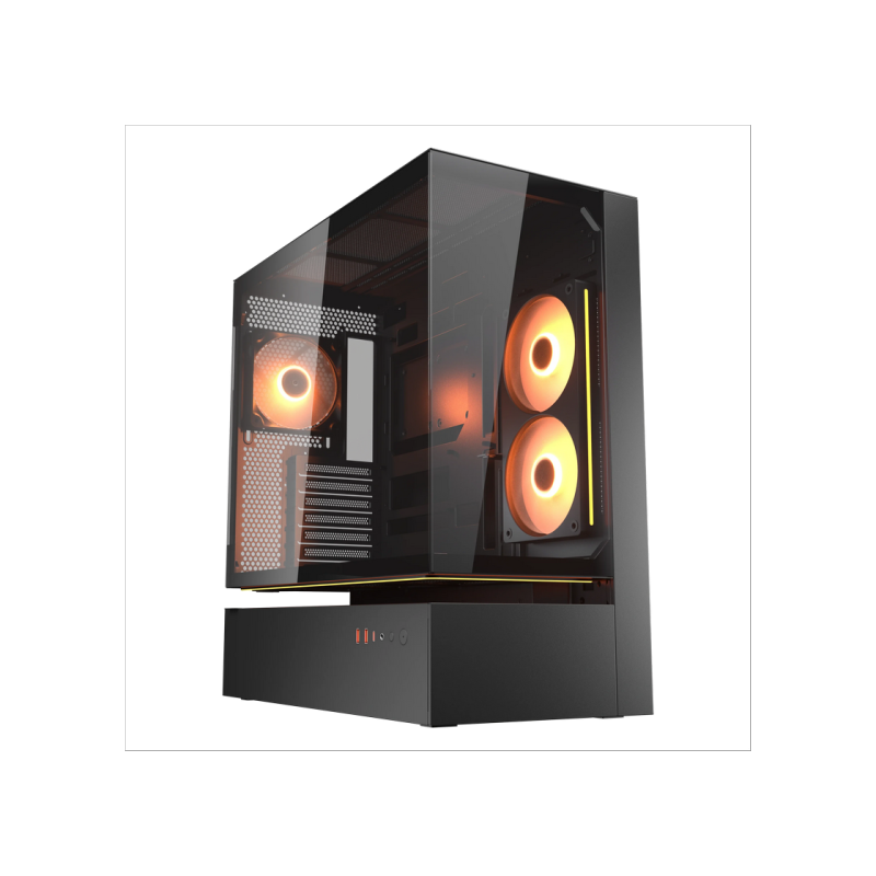 Case ATX Cougar CFV 235  w/o PSU x120revers M/B side 1x120rear ARGB PWM Glass: Front&Side 2xUSB3.0 1xUSB-C 1x2.