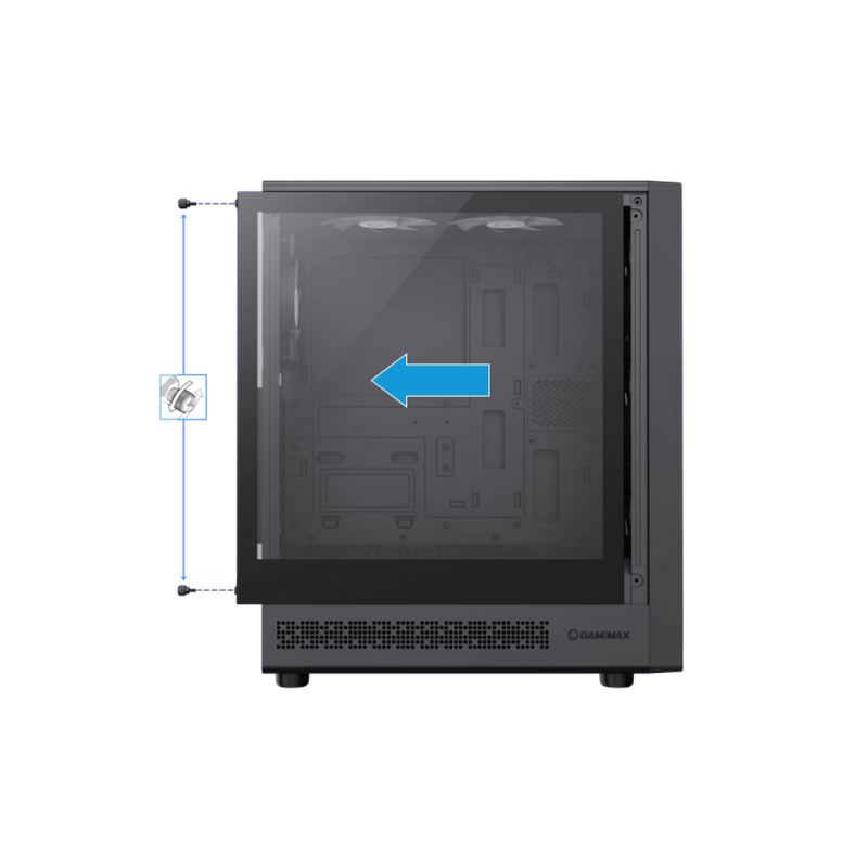 Carcasa PC Gamemax Storm 2 AB, Black