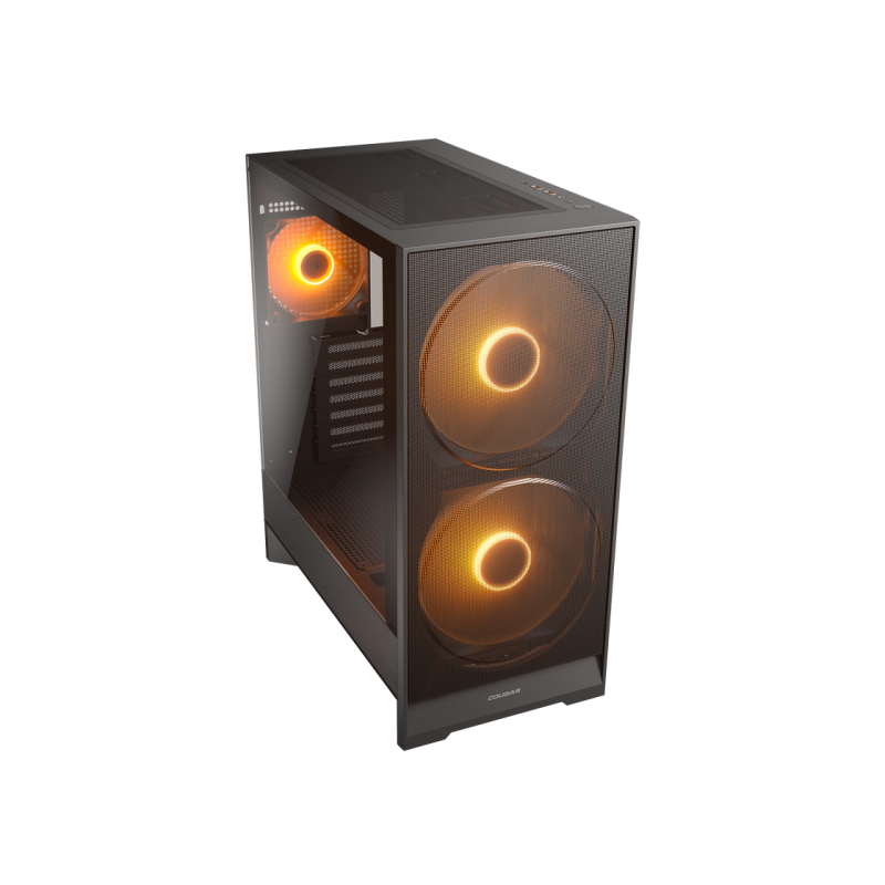 Case ATX Cougar Airface 180 w/o PSU 2x180front 1x120rear PWM ARGB fans Tempered Glass, LED controller 2xUSB3.0