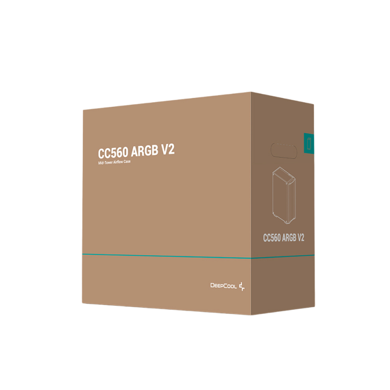 Корпус для ПК Deepcool CC560 ARGB v2, Black