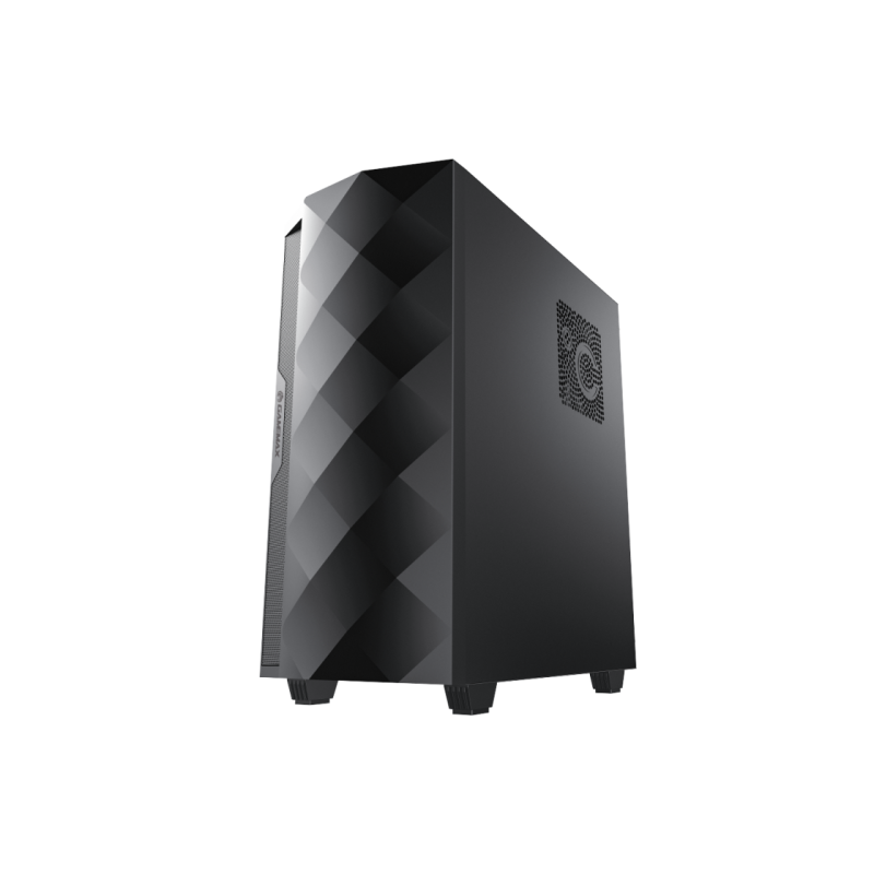 Корпус ATX GAMEMAX Diamond CP BK, без блока питания, толщина слоя 0,5 мм, 2 x 120 мм ARGB-подсветки, 1 x 140 мм ARGB-подсветка, ARGB-концентратор, сетка на передней панели + светодиодная лента, 1 x USB3.1