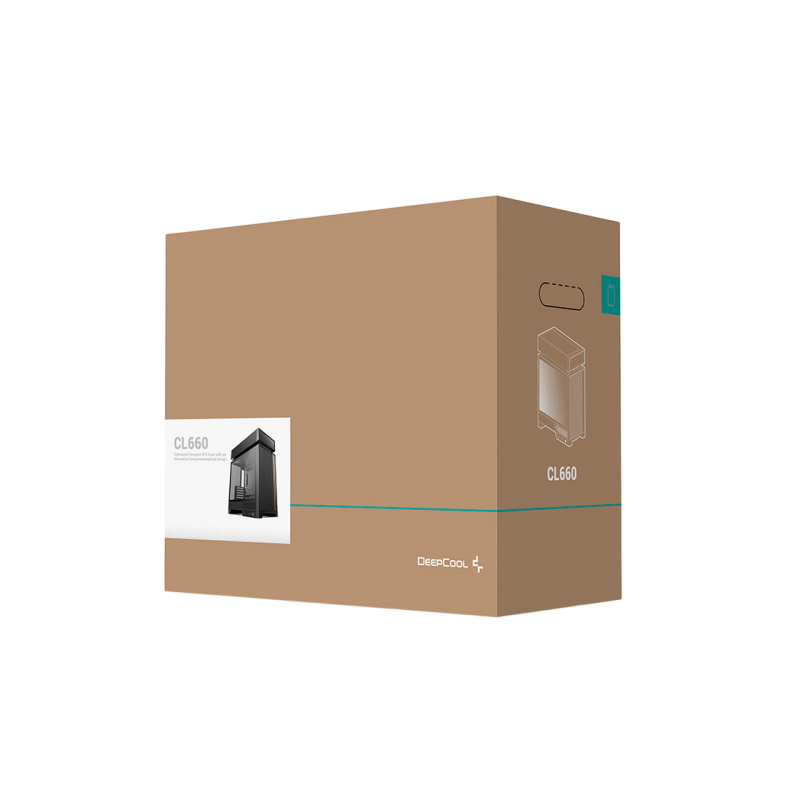 Case ATX Deepcool CL660, w/o PSU, 2x120mmARGB, USB-C, USB3.0, Front Mesh, TG, Dust Filter, 2x2.5', 2x3.5",