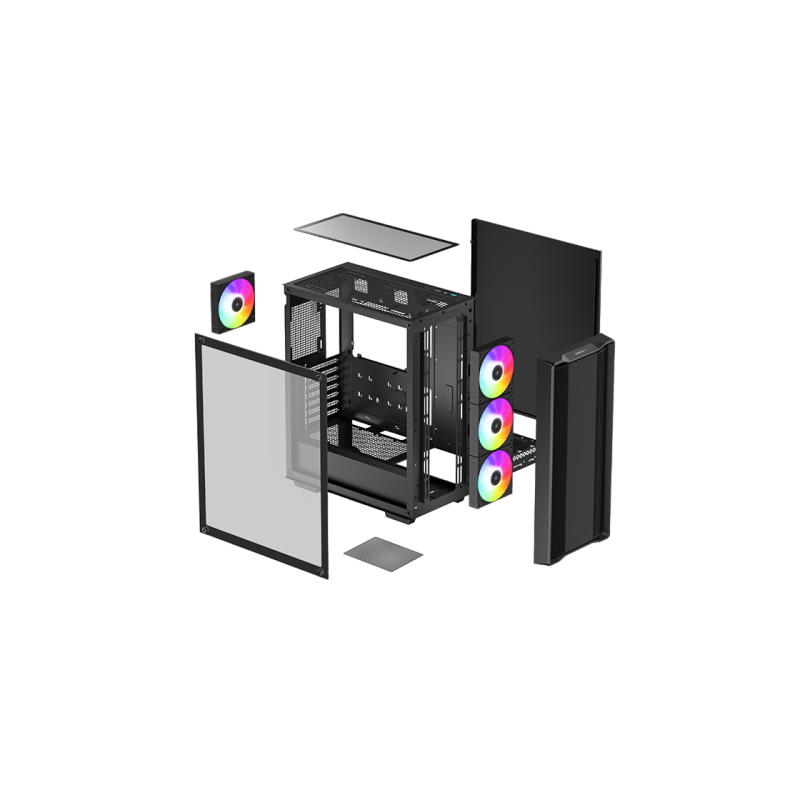 Корпус для ПК Deepcool CC560 ARGB v2, Black