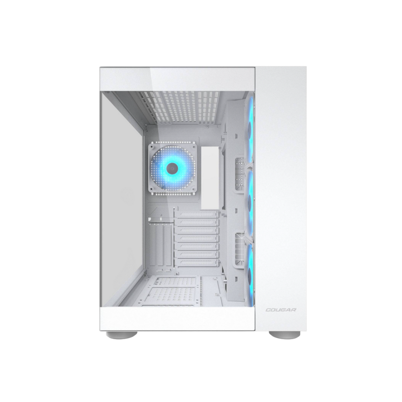 Case ATX Cougar FV 150 RGB w/o PSU 3x120revers M/B side 1x120rear ARGB Glass: Front&Side 2xUSB3.0 1xUSB-C 1x2.5
