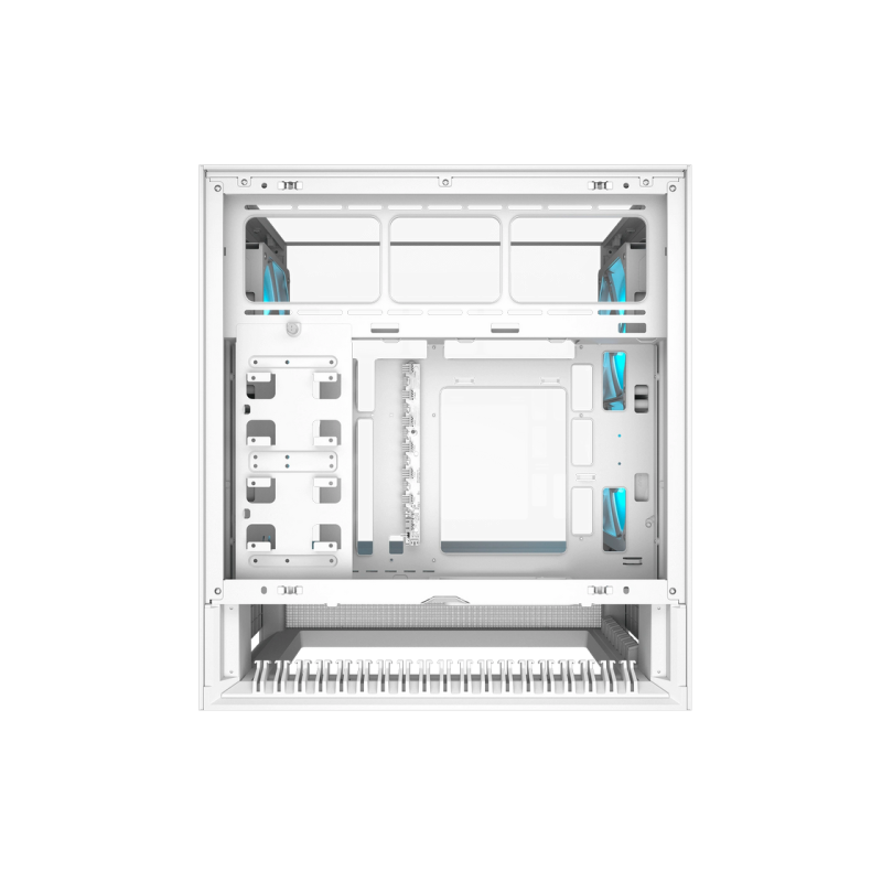 Case ATX Cougar OmnyX White w/o PSU 2x160front 2x160rear PWM ARGB fans Glass: Top & Side, RGB Hub 4xUSB3.0