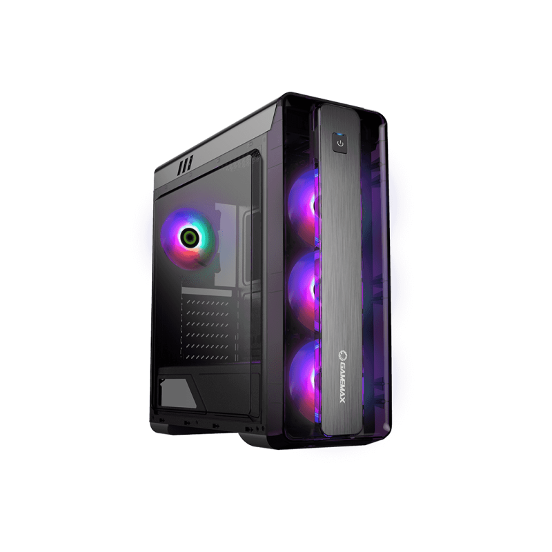 Carcasa PC Gamemax MoonLight FRGB, Black