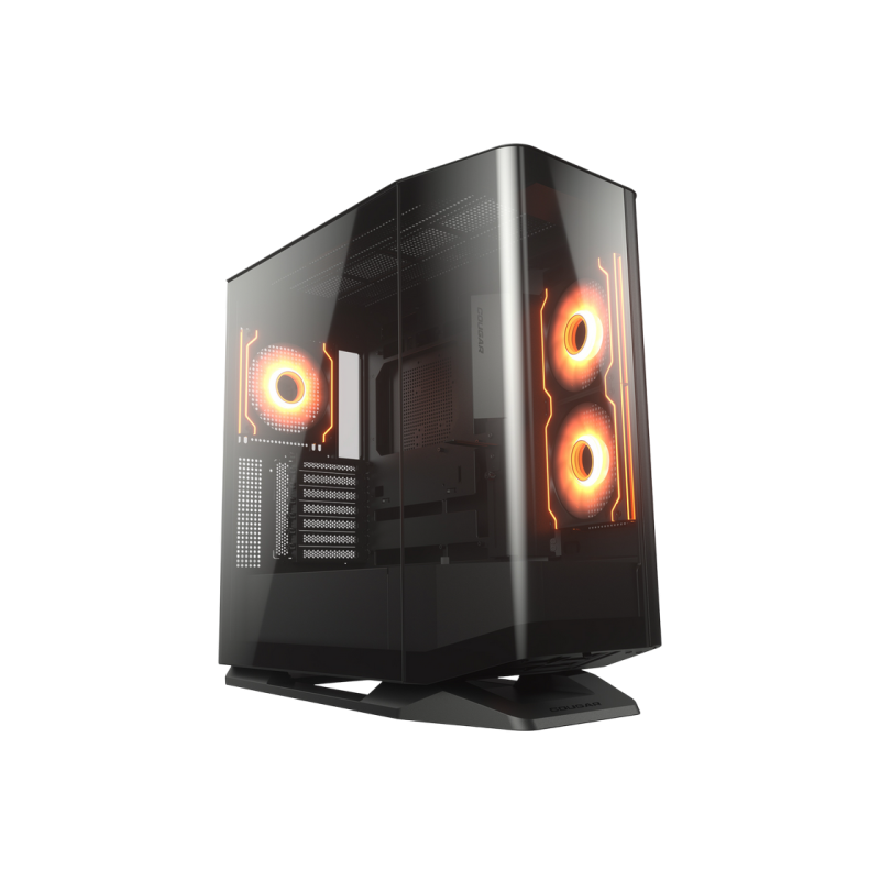 Case EATX Cougar FV 270 RGB w/o PSU 3x120 M/B side 1x120rear ARGB PWM revers Glass: Front&Side 2xUSB3.0 1xUSB-C
