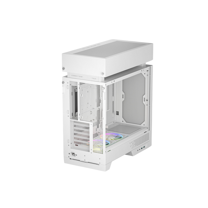 Case ATX Deepcool CL660 WH, w/o PSU, 2x120mmARGB, USB-C, USB3.0, Front Mesh, TG, Dust Filter, 2x2.5', 2x3.5",