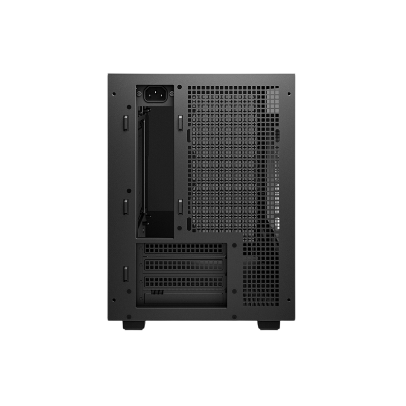 Case mATX Deepcool CH260, w/o PSU, No fans, TG, 2xUSB3.0, 1xUSB-C, 1x2.5", 1x3.5", Black