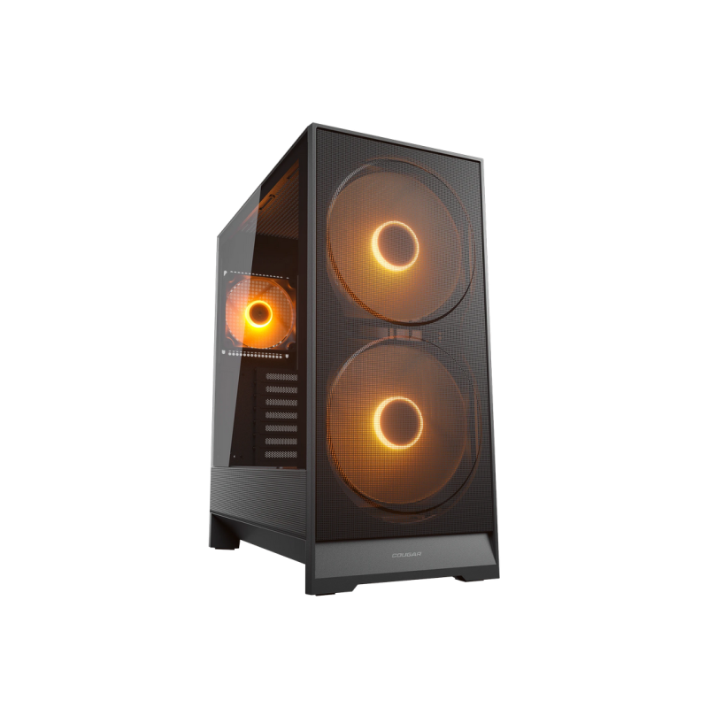 Case ATX Cougar Airface 180 w/o PSU 2x180front 1x120rear PWM ARGB fans Tempered Glass, LED controller 2xUSB3.0 