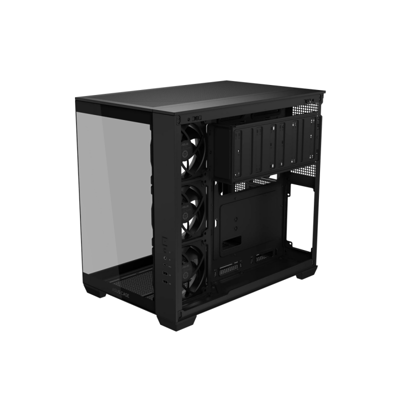 Case ATX Asus A32 PLUS TG ARGB BLACK, 4x120mm ARGB, Front Mesh, Tempered Glass, Headset hook, 2xUSBx3.0, 1xUSB 3.2