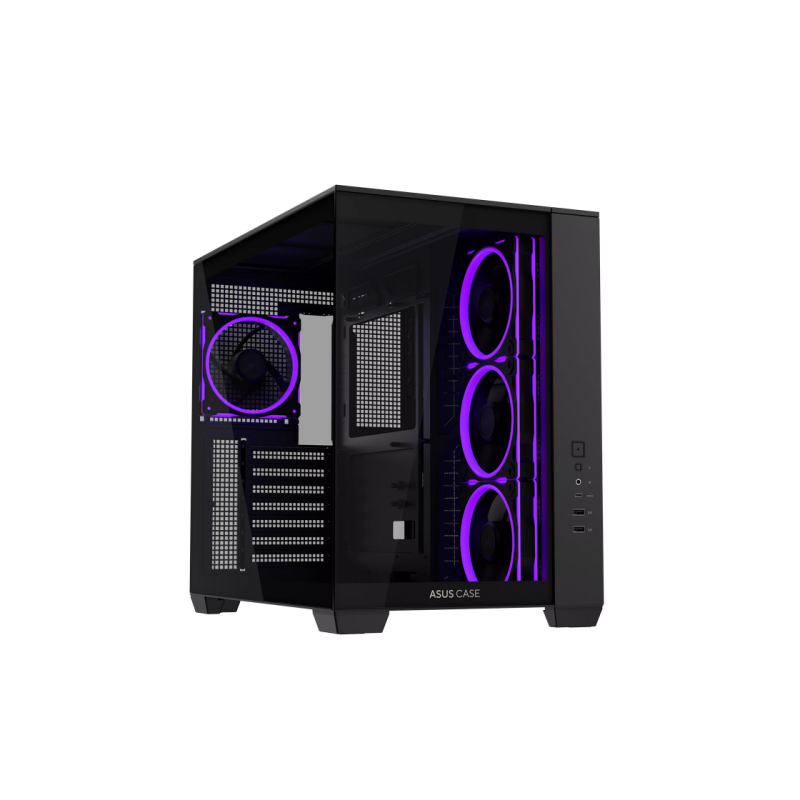 Case ATX Asus A32 PLUS TG ARGB BLACK, 4x120mm ARGB, Front Mesh, Tempered Glass, Headset hook, 2xUSBx3.0, 1xUSB 3.2