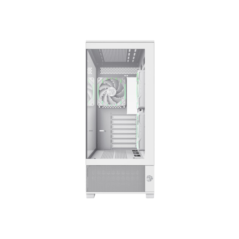 Case ATX GAMEMAX VISTA 2 AW, w/o PSU, 0.6mm, 3x120mm ARGB, ARGB Hub, RC, Front&Side Tempered Glass, 2xUSB3.0,