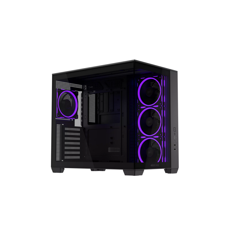 Case ATX Asus A32 PLUS TG ARGB BLACK, 4x120mm ARGB, Front Mesh, Tempered Glass, Headset hook, 2xUSBx3.0, 1xUSB 3.2