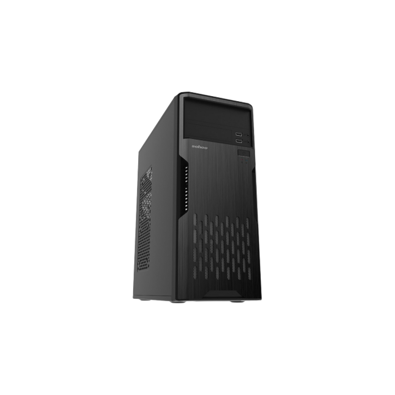 Корпус для ПК Sohoo 2810BK, 500W, Black/Gray