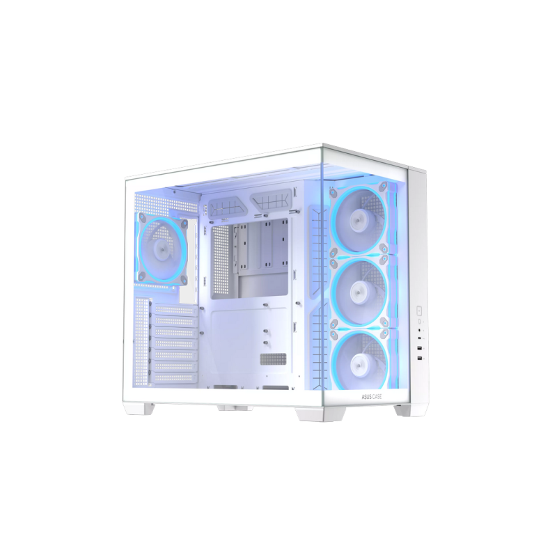 Case ATX Asus A32 PLUS TG ARGB WHITE, 4x120mm ARGB, Front Mesh, Tempered Glass, Headset hook, 2xUSBx3.0, 1xUSB 3.2