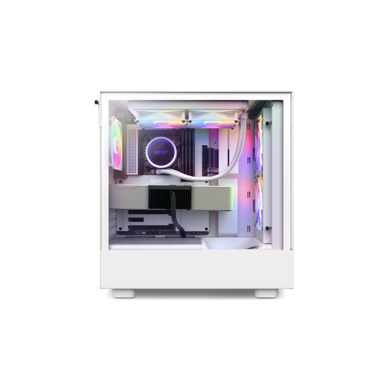 Carcasa PC NZXT H5 Flow RGB, White