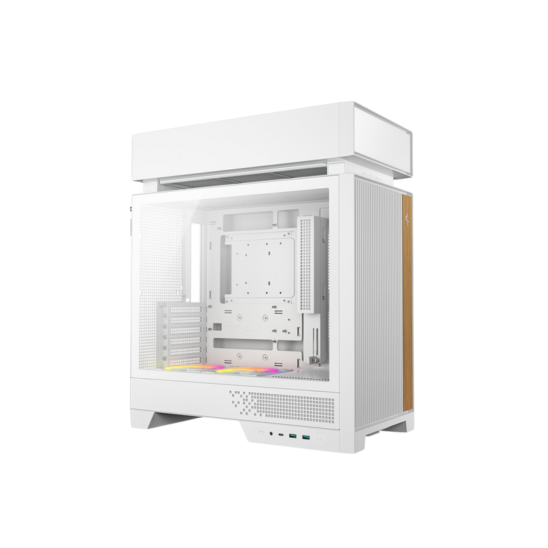 Case ATX Deepcool CL660 WH, w/o PSU, 2x120mmARGB, USB-C, USB3.0, Front Mesh, TG, Dust Filter, 2x2.5', 2x3.5", 