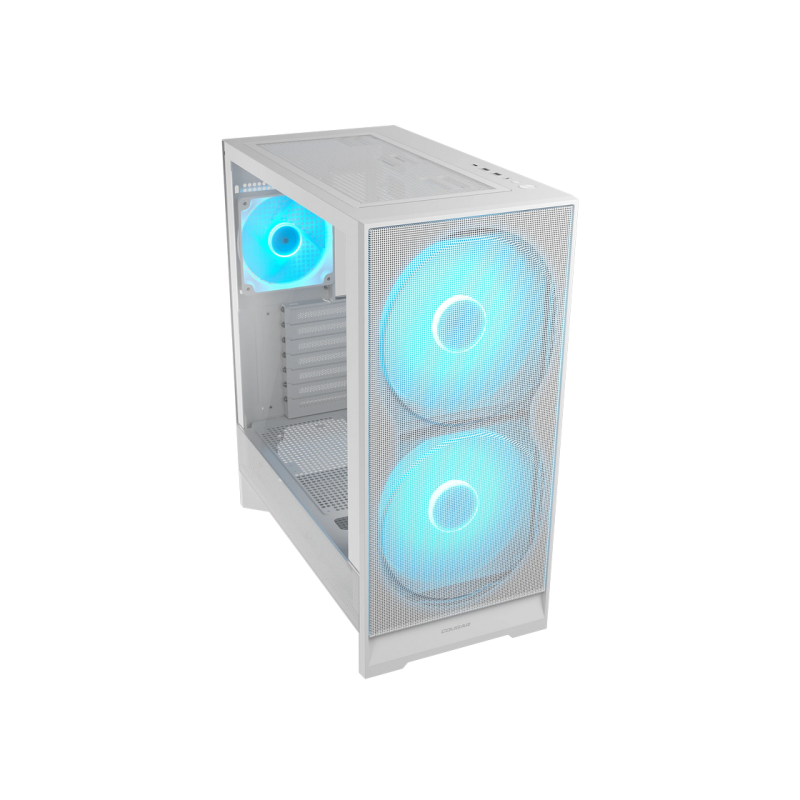 Case ATX Cougar Airface 180 w/o PSU 2x180front 1x120rear PWM ARGB fans Tempered Glass, LED controller 2xUSB3.0