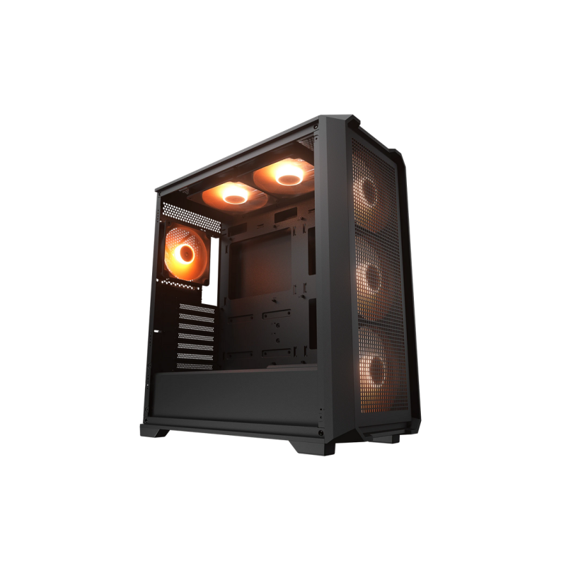 Case ATX Cougar MX600 Air PRO w/o PSU, 5x140mm, 1x120mm, ARGB PWM, TG: Front&Side, 2xUSB3.0, 1xUSB-C, 1x2.5&
