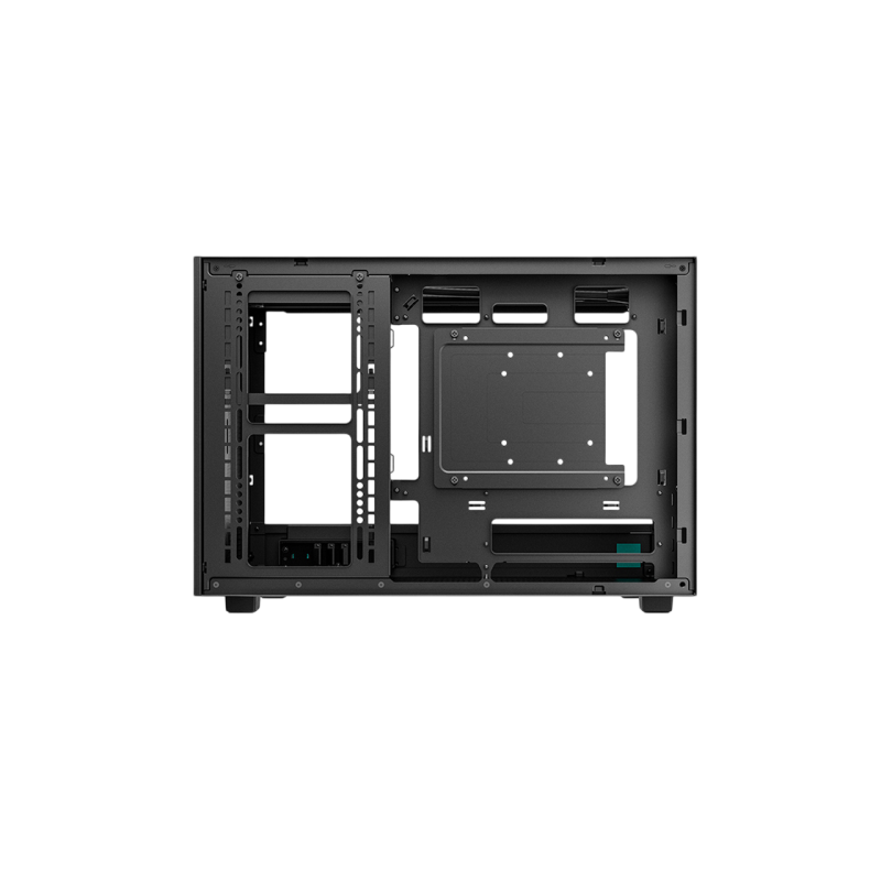 Case mATX Deepcool CH260, w/o PSU, No fans, TG, 2xUSB3.0, 1xUSB-C, 1x2.5", 1x3.5", Black