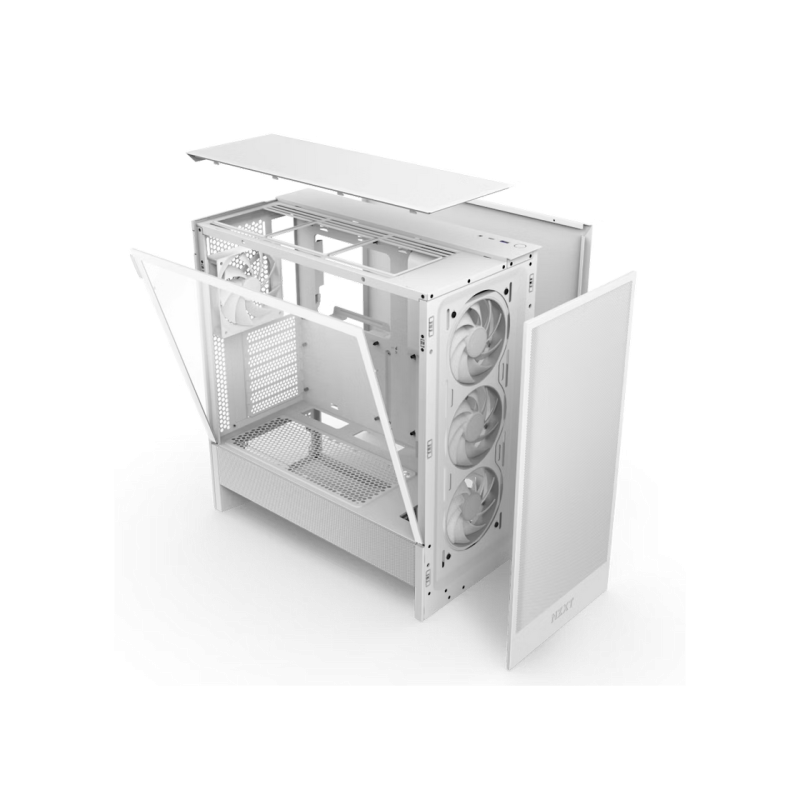 Корпус для ПК NZXT H5 Flow RGB (2024), White